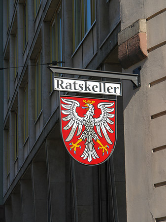 Foto Schild vom Ratskeller