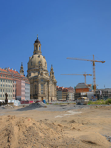 Fotos Frauenkirche mit Baustelle