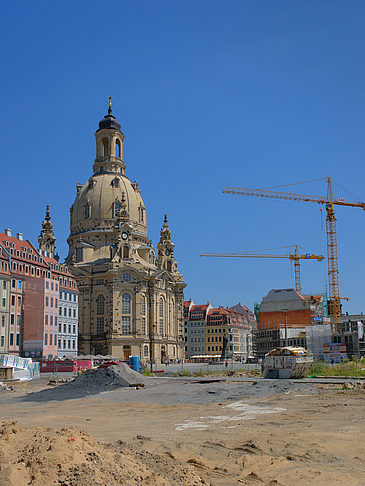 Frauenkirche mit Baustelle