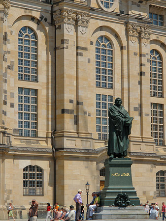 Foto Lutherdenkmal vor der Frauenkirche - Dresden