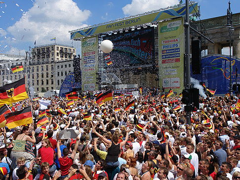 Leinwand und Fans