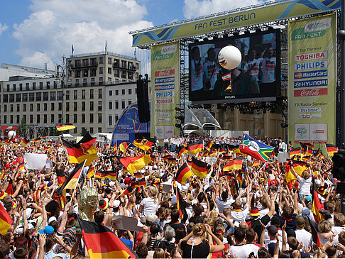 Leinwand und Fans