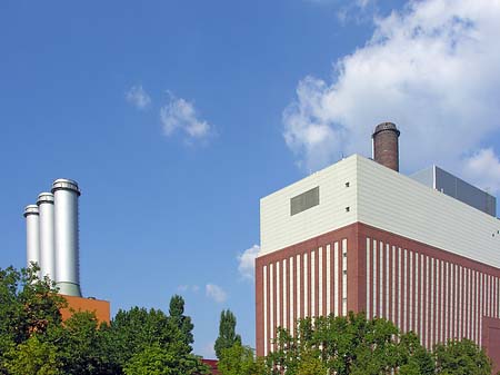 Foto Kraftwerk Charlottenburg-Schornsteine