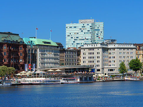 Foto Alster Pavillon und Binnenalster - Hamburg