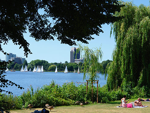Fotos Badestrand an der Außenalster | Hamburg