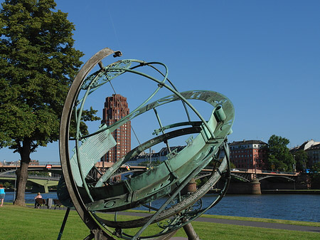 Äquatorialsonnenuhr mit Main Plaza Foto 
