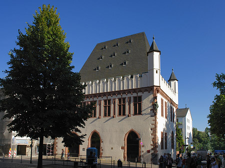 Foto Leinwandhaus mit Baum