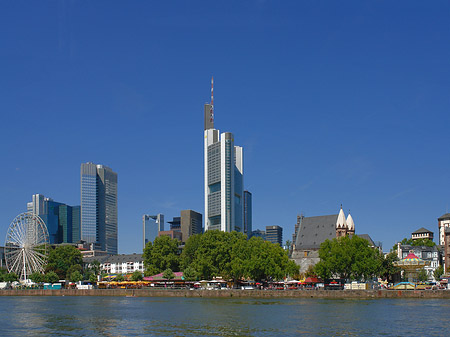 Fotos Skyline von Frankfurt mit Riesenrad | Frankfurt am Main