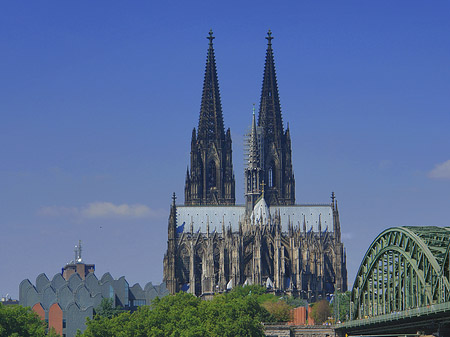 Foto Hohenzollernbrücke beim Kölner Dom