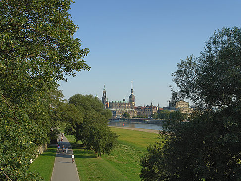 Canalettoblick durch Bäume