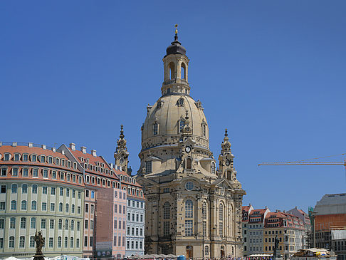 Foto Frauenkirche mit Baustelle - Dresden