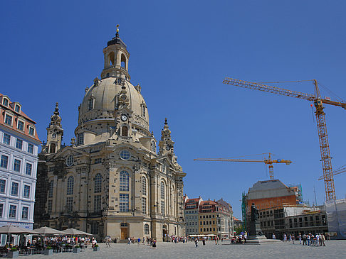 Foto Frauenkirche mit Baustelle