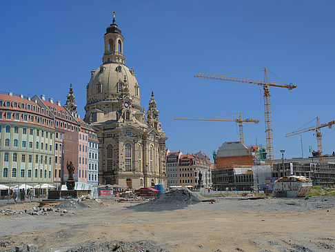 Foto Frauenkirche mit Baustelle