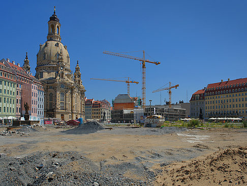 Frauenkirche mit Baustelle