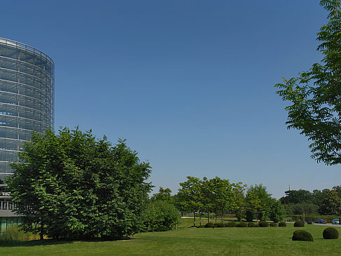Fotos Gläserne Manufaktur mit Wiese