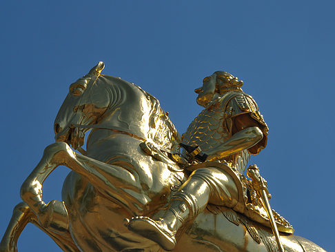 Goldener Reiter Nahaufnahme Foto 
