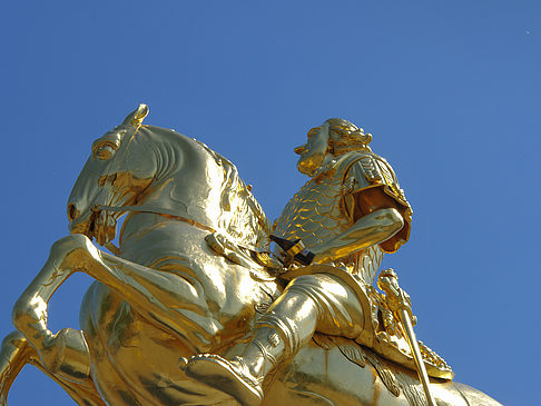 Goldener Reiter Nahaufnahme Foto 