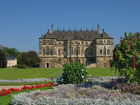 Blumen vor dem Palais Foto 