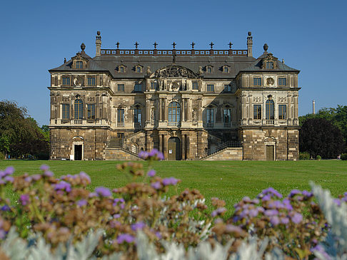 Blumen vor dem Palais Foto 
