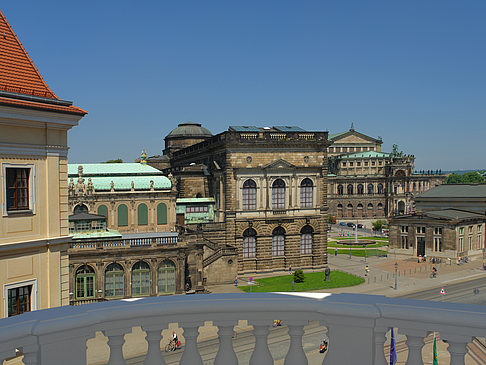 Blick vom Balkon
