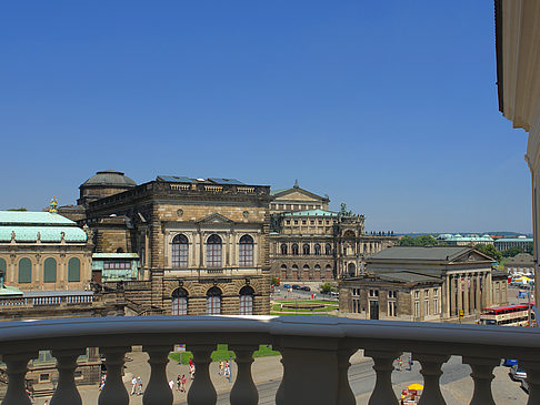 Blick vom Balkon