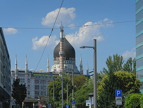 Foto Yenidze mit Haus der Presse - Dresden